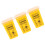 ibasenice Needle Disposal Unit Sharps Disposal Container Yellow PP 3Pcs General Users 1