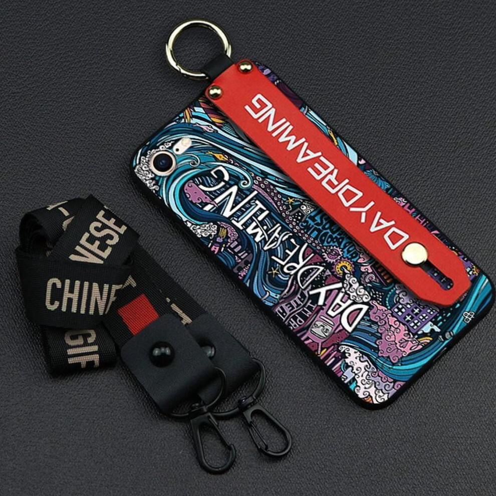 Phone Case Compatible With Iphone 7/8/Se 2020/Se2 – Shockproof, Graffiti Design, Wristband, Ring, Kickstand, Lanyard 9027700149052
