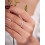 Moissanit V-formad vigselring 925 silver 18K vitguld 3