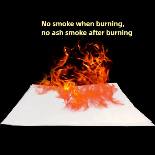 Flash Paper 9.84x7.87In 20pcs Glitter Fire Magic Props 1