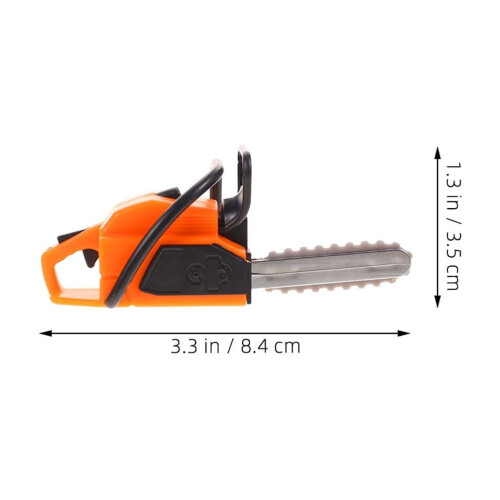 Toys Dollhouse Chainsaw Yellow Plastic 2Pack Realistic Experience 1