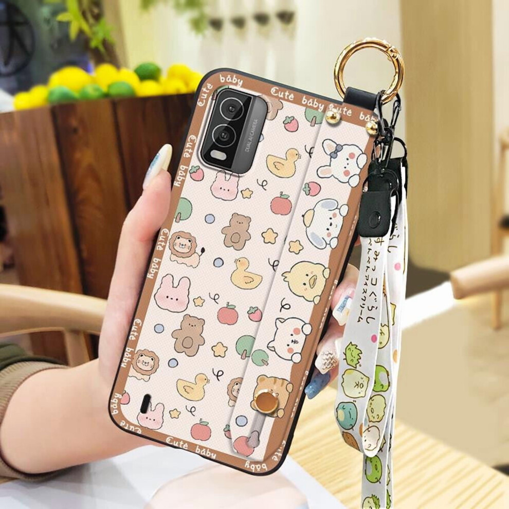 Nokia C210 Phone Case With Lanyard Cartoon Silicone 9087558938475