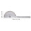 Stainless Steel Protractor 100mm 180 Round Head 2