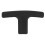 Plastic T-Handle with M8 Thread for RV Waste Valve 1