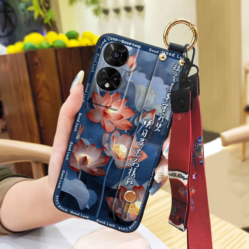 Phone Case Compatible With Tcl 50 5G – Anti-Knock, Waterproof, Chinese Style Silicone Case With Ring, Kickstand, Lanyard & Wristband 9027700145887