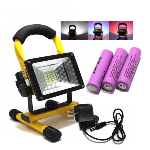 Projecteur LED 30W étanche, portable et rechargeable 1