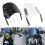 Motorcycle Windshield Adjustable Clear Wind Deflector for 2