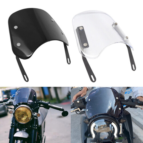 Motorcycle Windshield Adjustable Clear Wind Deflector for 1