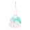 Easter Bunny Plush Ornament Teal 6x6 cm 1