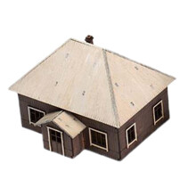 1/72 House Model Building Kits Landscape Building Materials Hobby Toys Educational Learning Toy Layout Scenery for Diorama Layout Accessory Style D