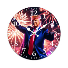 Anime American Character Retro Mute Wall Clock – Battery Powered, Compatible with Home, Living Room, Kitchen & Office