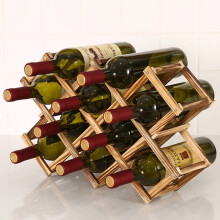 (10 Bottles) 3/6/10 Bottle Wooden Wine Rack Shelf