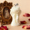 Bougies roses pour la Saint-Valentin, blanc chaud et rose 5