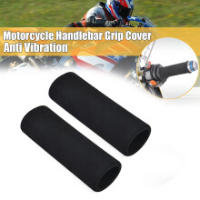 2Pcs Motorcycle Motorbike Anti Vibration Handle Bar Foam Comfort Slip Over Grips
