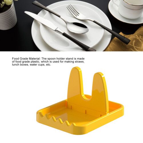Foldable Plastic Pot Lid Rack Stand Organizer Yellow 59g Kitchen Shelf 2