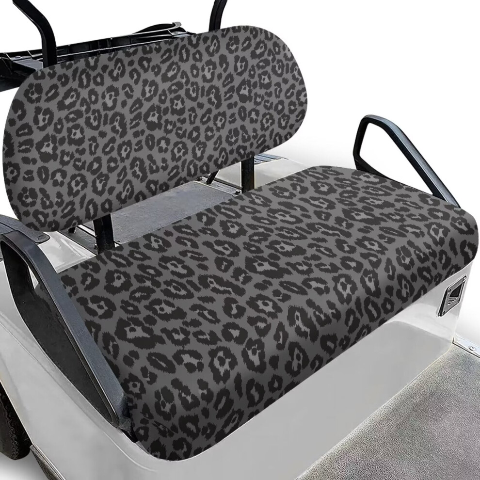 Leopard Print Golf Cart Seat Covers Kit Â Washable, Heat-Resistant, Compatible With Club Car 2-Passenger Carts 9399596234557
