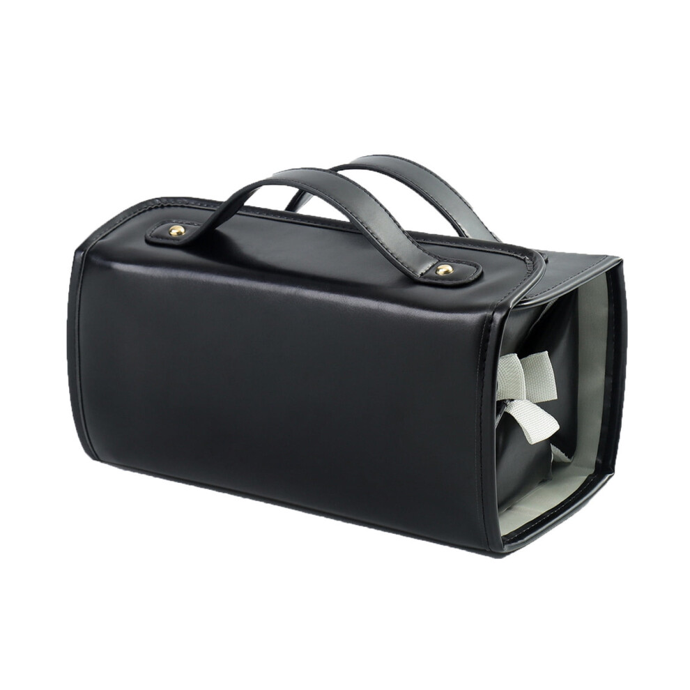 Folding Travel Makeup Bag, Detachable Cosmetic Organizer with Portable Handle, Large Capacity Toiletry Storage Bag for Women