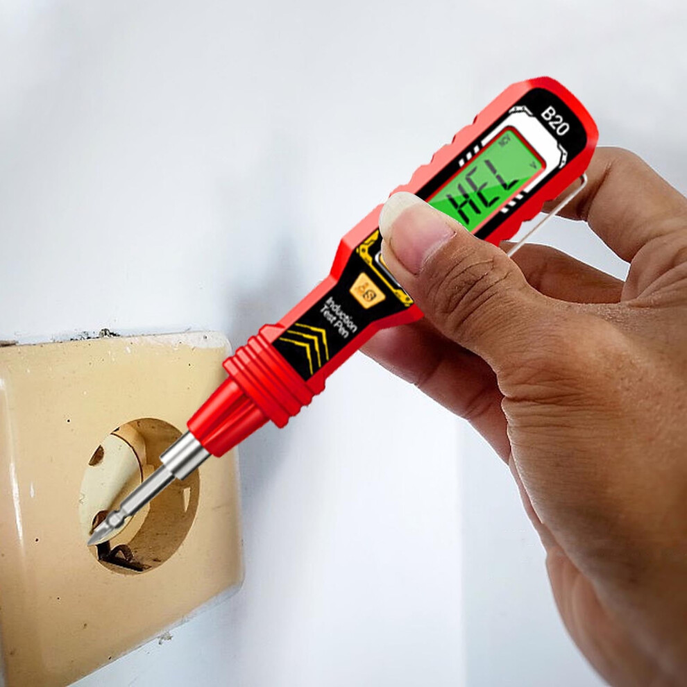 Non-Contact Voltage Tester Pen With Audible Alarm, Compatible With Ac Outlets Â Compact Live Wire Detector For Home & Industrial Use 9399596235080