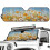 Floral Print Windshield Sun Shade for Jeep Wrangler 2