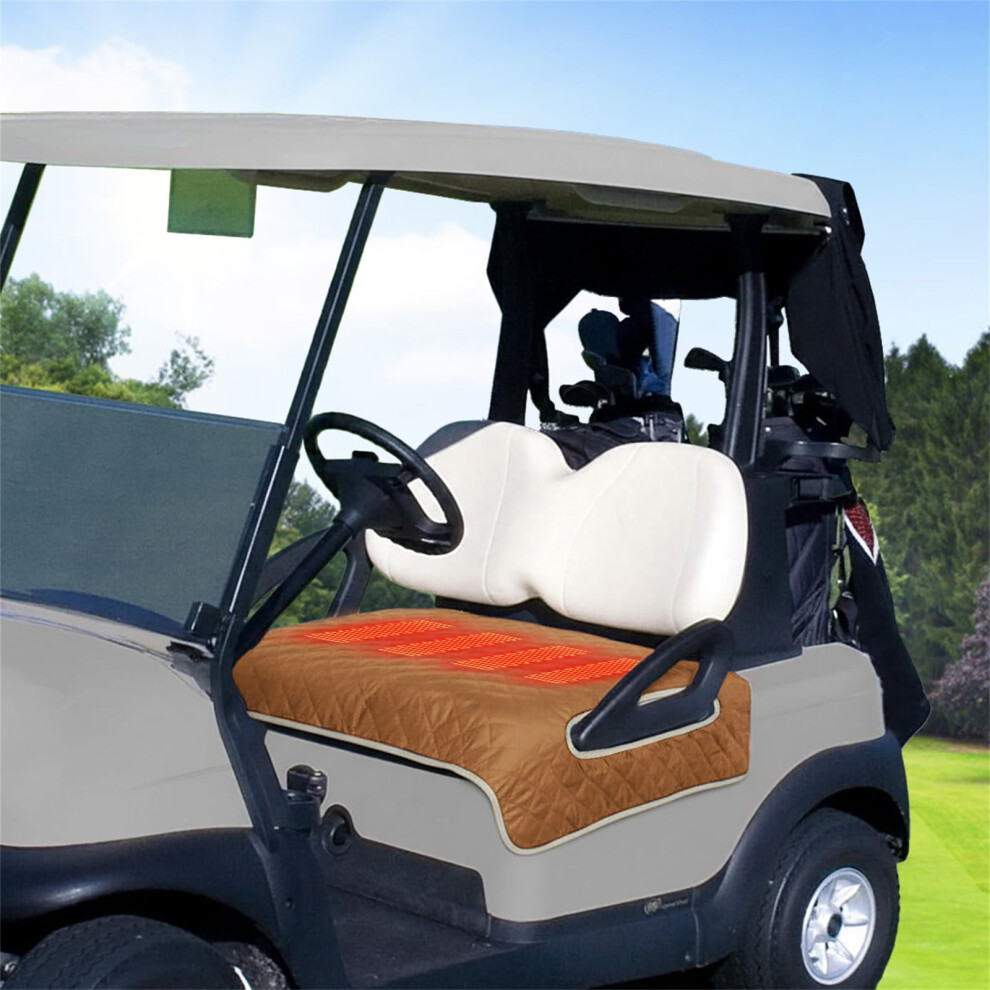 Heated Golf Cart Seat Cover, 52" 32" Graphene 4-Zone Heated Cushion, Usb/Type-C Powered Â Waterproof, Anti-Slip & Machine Washable 9027700146426