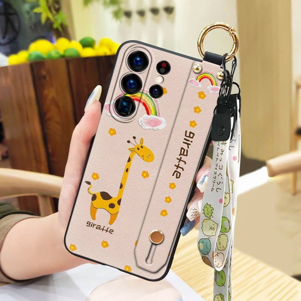 Phone Case For Samsung Galaxy S25 Ultra – Silicone Cartoon Wrist Strap Ring, Anti-Knock, Waterproof, Dirt-Resistant 9027700150706