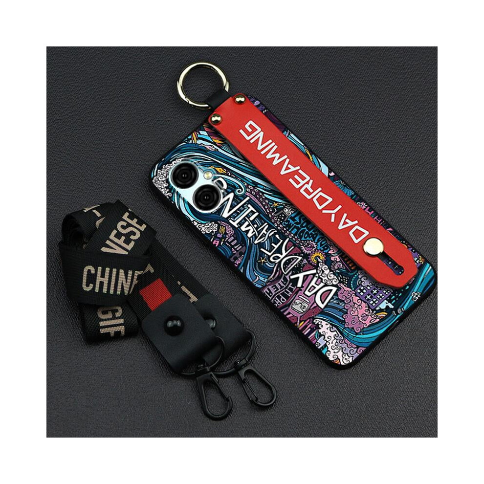 Shockproof Phone Case For Blu G53 With Ring, Wrist Strap, Lanyard & Dust/Water-Resistant Silicone Design 9027700146549