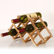 (6 Bottles) 3/6/10 Bottle Wooden Wine Rack Shelf