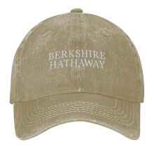 Berkshire Hathaway Print Vintage Wash Dad Hat Adjustable Curved Brim Baseball Cap,Made In USA,Casual Outdoor Sports Fishing Cap for Men and Women