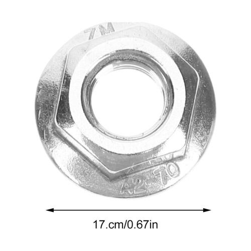 10 pcs Stainless Steel Flange Nuts M4–M12 1