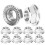 10 pcs Stainless Steel Flange Nuts M4–M12 4