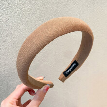 (Light Coffee) Vintage French Headband - Soft Spa Hairband for Women