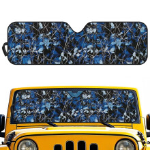 Blue Hunting Forest Windshield Sunshade UV Heat Protection