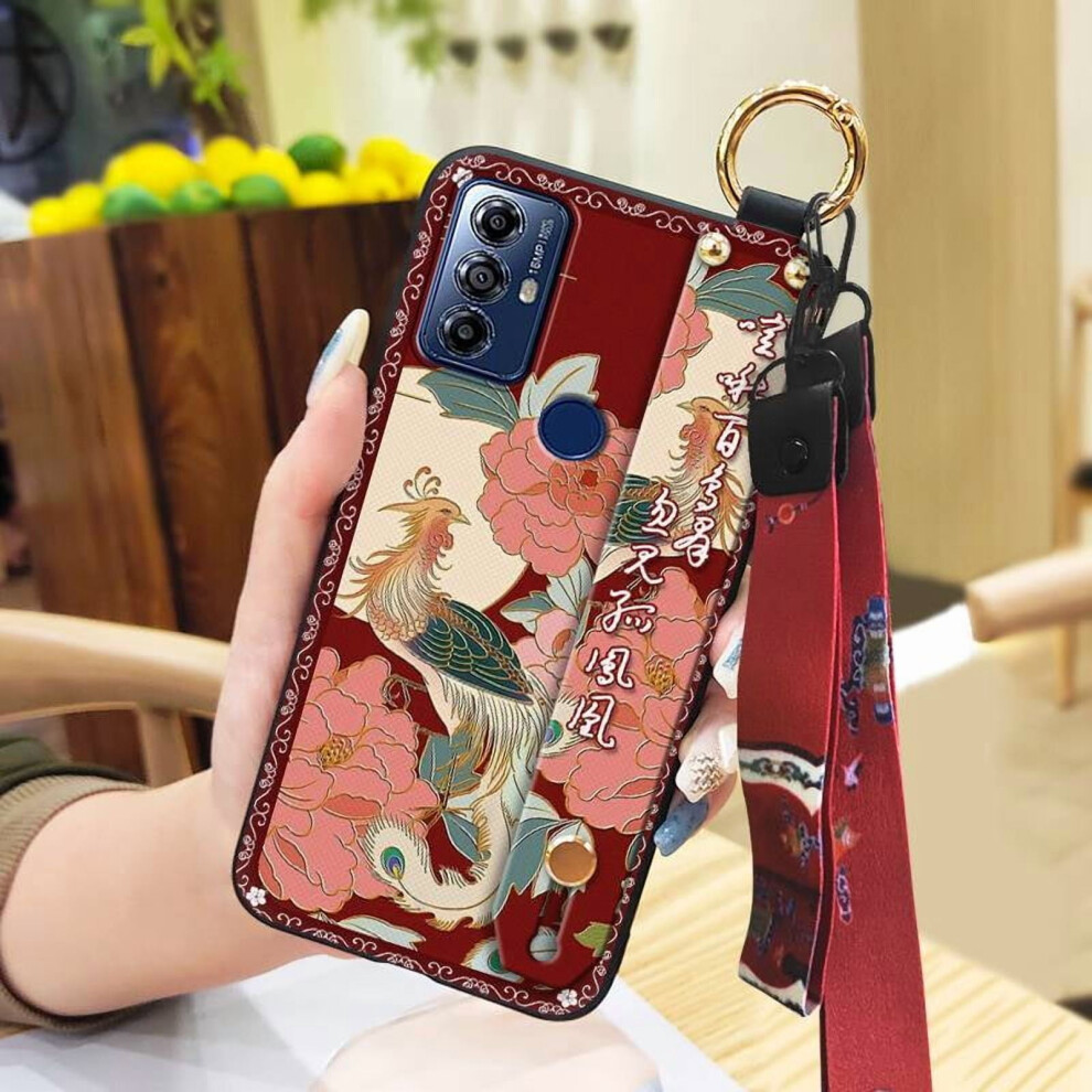 Moto G Play 2023 Phone Case – Dirt-Resistant, Waterproof, Kickstand, Wristband & Lanyard, Chinese-Style Silicone Cover 9027700148154