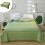 Mint Summer Cooler Quilt - Double-Sided Cold Effect Lightweight Washable Thin Solid Color Quilt, Green 1