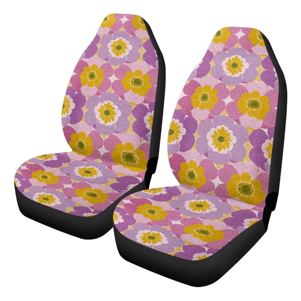 Car Front Seat Covers Universal Fit Velvet With Coral 9087558964603
