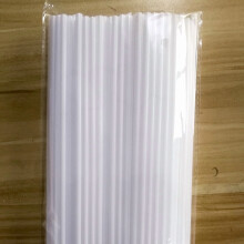500 Pcs Food, Grade Disposable Plastic Straws, 19cm (7.48in) White Durable Straws for Daily Use, DIY Crafts, Parties & Restaurants