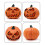 Purple light-up pumpkin statue 10 inch 2