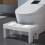 Toilet Stool for Squatting Non-Slip Bathroom Step White 4
