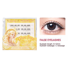 (4) Glued Lash Clusters for Women, Work & Parties