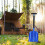 Telescopic Snow Shovel 54288 cm,800g,Gold/Blue 7