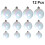 Unbranded cake topper bubbles pink 12 pcs 3