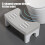 Toilet Stool for Squatting Non-Slip Bathroom Step White 6