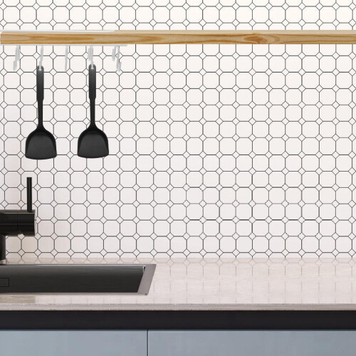 White Iron Kitchen Hanging Rack Under Cabinet Mug Holder with Rust Resistance 2