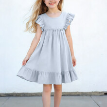Robe princesse d'été sans manches à col rond pour filles