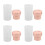 4Stk Kompakter USB Saftbecher Pink Tragbarer Aus Stk 9