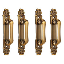 4Pcs European Style Door Handle,Door Pull Handle, Metal Sliding Door Handle for Cabinet Drawer Cupboard Accessory