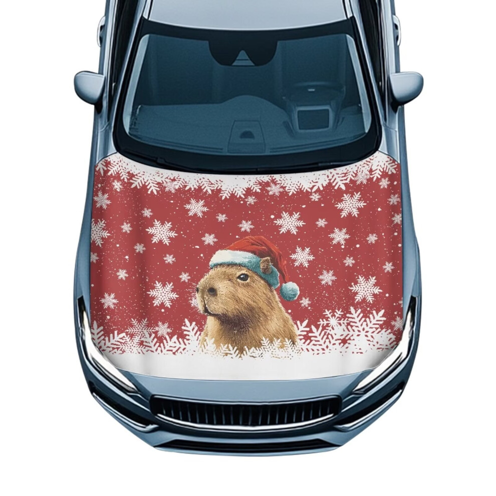 Capybara Print Car Hood Cover Â Durable, Weatherproof, Compatible With Most Sedans, Trucks, Pickups & Sports Cars 9399596725901