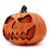 Purple light-up pumpkin statue 10 inch 6
