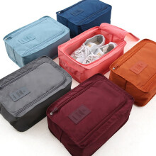 Travel Shoes Case Waterproof Storage Pouch Simple Design 1Pack Red Wine
