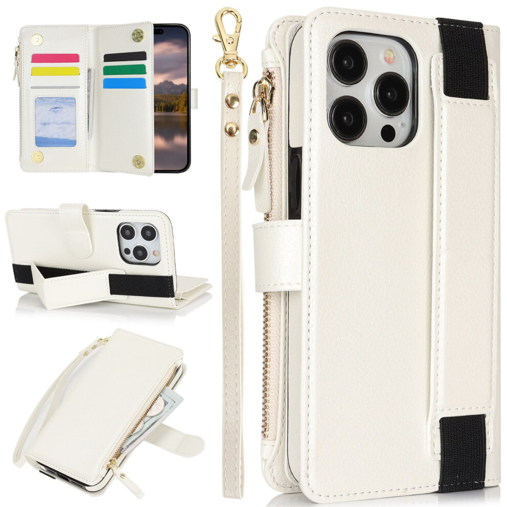 Wallet Case With Card Holder & Magnet For Compatible With Iphone 15 Pro Max, 15 Plus, 15 Pro Â Genuine Leather 9422877521586